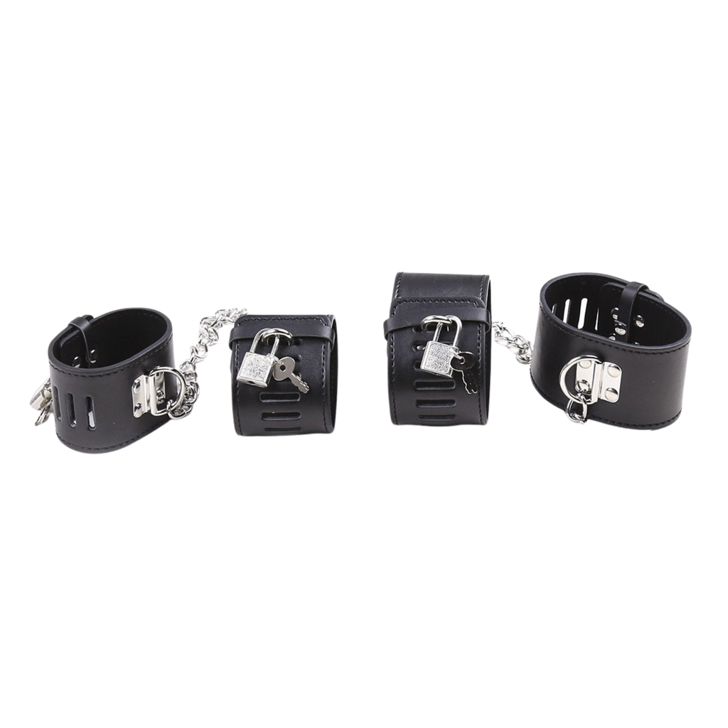 Leather Handcuff Lock ® DOMINA STORE
