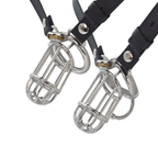 Leather Chastity Lock Harness ® DOMINA STORE