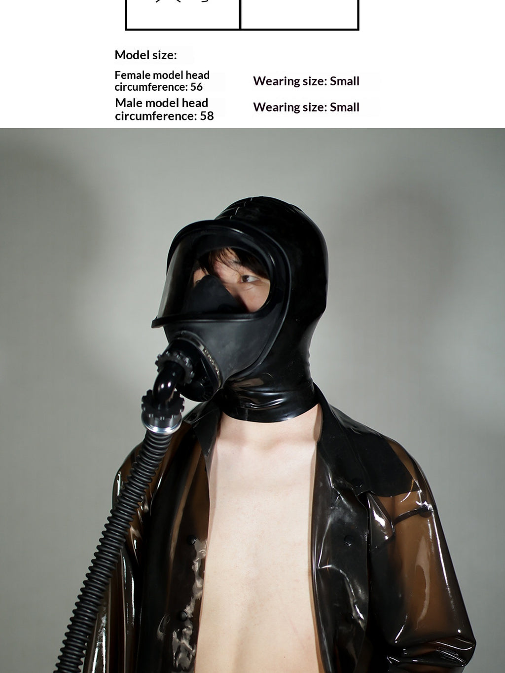 Asphyxiation Extreme Breath Play Mask in latex
