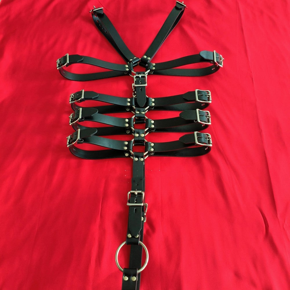 Close-up of the Leather Belt Heavy Restraint® showing durable hardware