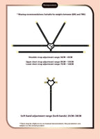 Bondage webbing harness with secure adjustable design