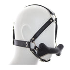 Silicone Head Gag - Leather Harness