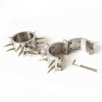 Stainless Steel Self Bondage Cuffs for Intense Stimulation