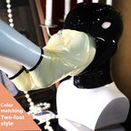 Breathplay Shop latex hood in black and transparent options
