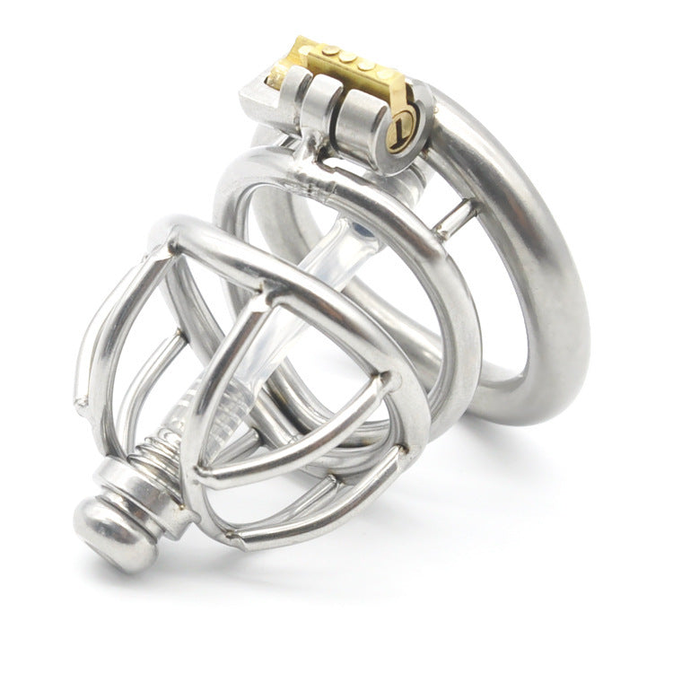 Close-up of the Ring Metal Stainless Steel Chastity Lock® showing polished finish