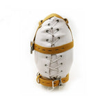 Thick Leather Bondage Hood | BDSM Sensory Toy for Slaves