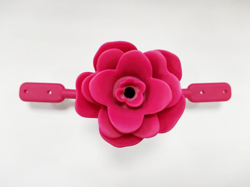 Rose Silicone Ball Gag