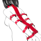 Lockable Leather Armbinder Strap