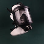 Front view of the Breath Play Gas Mask® with breathing tube attachment