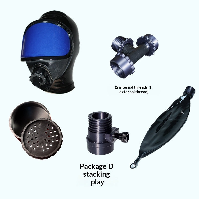 Asphyxiation Extreme Breath Play Mask in latex
