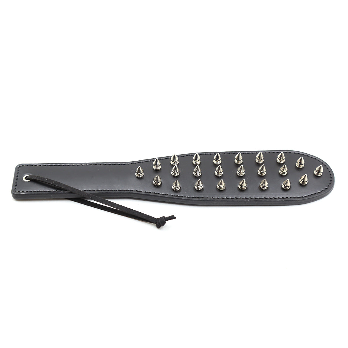 Spiked Leather BDSM Paddle – Self Bondage Spank Tool USA