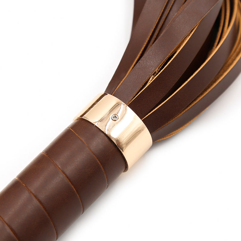 Premium Leather Bondage Whip | BDSM Toy for Torture Play