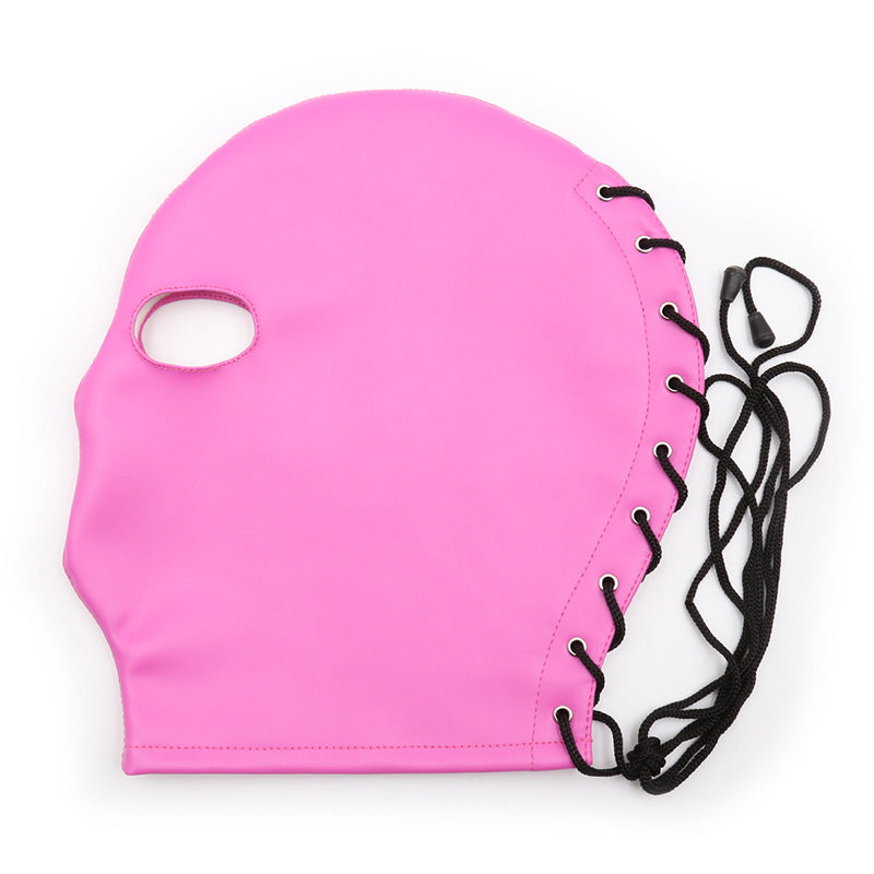 Black PU Leather Hood ® DOMINA STORE
