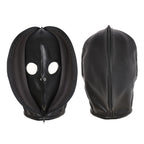 Zipper/Lace Leather Hood® crafted from durable PU leather