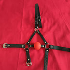 Harness Red Ball Gag ® DOMINA STORE