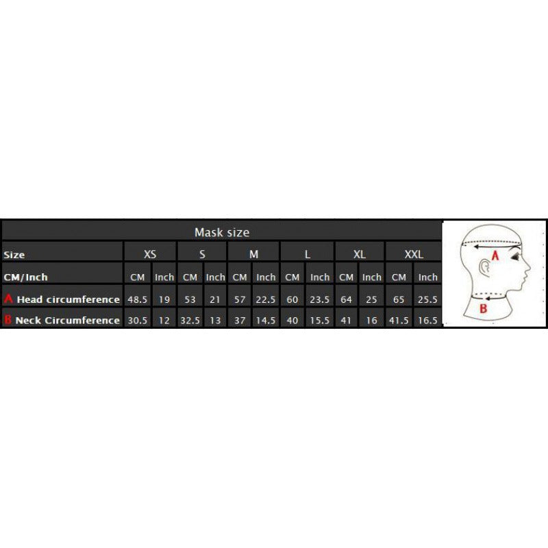 Form-fitting latex sensory hood by DOMINA STORE