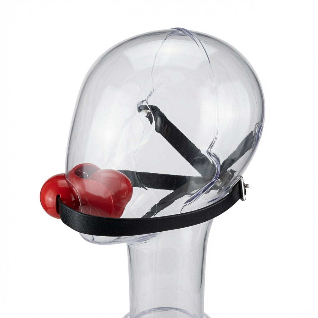 Front view of the Massive Red Gag® with 6.6cm filling zone