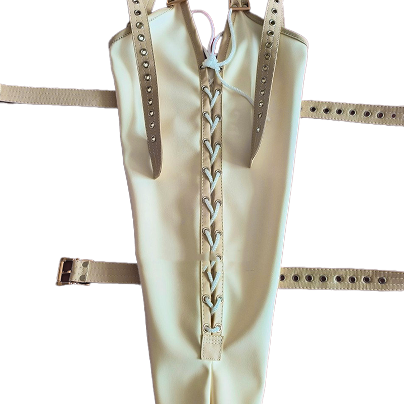 Beige Leather Armbinder Bondage Restraint ® DOMINA STORE
