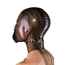 Breath play black and skin latex hood ® DOMINA STORE