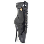 18cm Ballet Bondage Heels | Lace-up Stiletto Boots