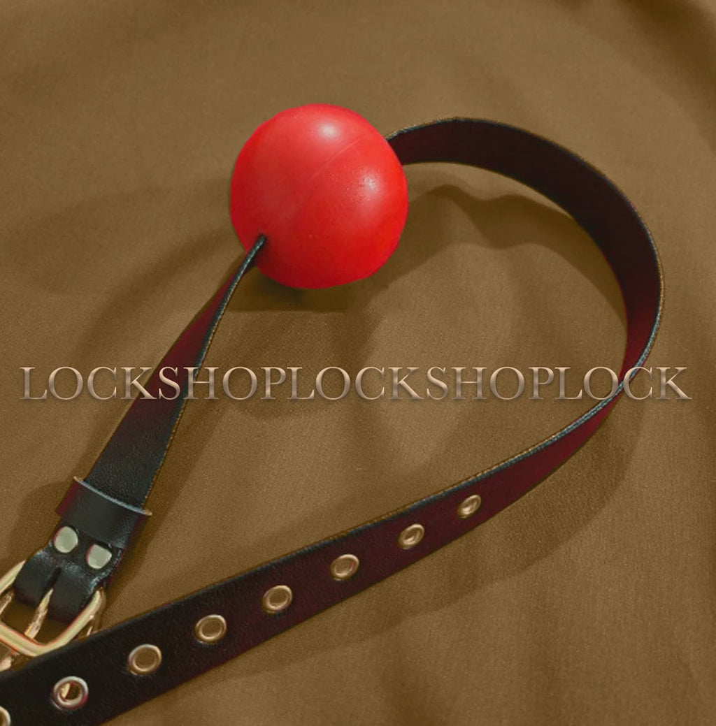 Red Ball Gag 5cm – Soft Silicone BDSM Gag for Bondage Play
