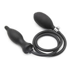 Inflatable Rubber Anal Plug for Bondage & Self Play 