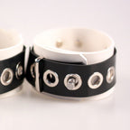 Lockable Rubber BDSM Cuffs | Secure & Stylish Restraints