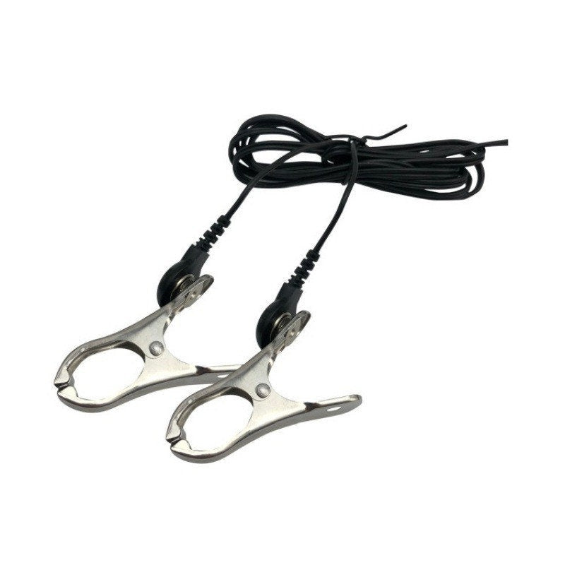 Stainless Steel Electric Shock Nipple Clip ® DOMINA STORE