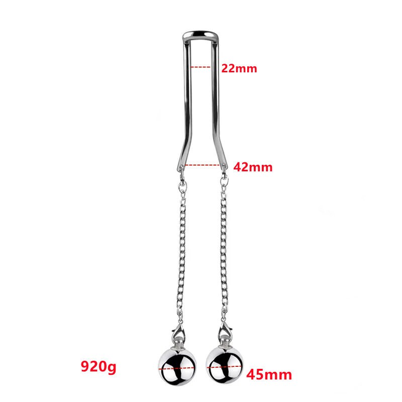Balls weight torture for slaves ® DOMINA STORE