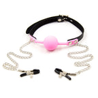 Bdsm Ball Gag Nipple Clamp ® DOMINA STORE