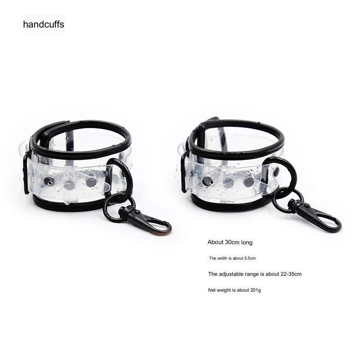 Transparent Handcuffs Cuffs ® DOMINA STORE