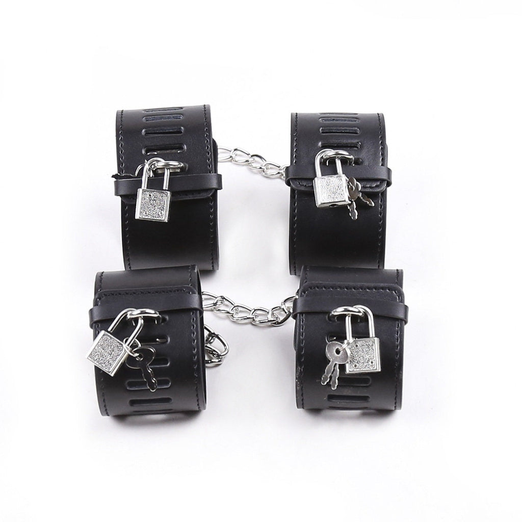 Leather Handcuff Lock ® DOMINA STORE