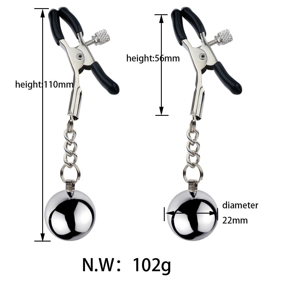 Breast Torture Ball Weight Clip ® DOMINA STORE