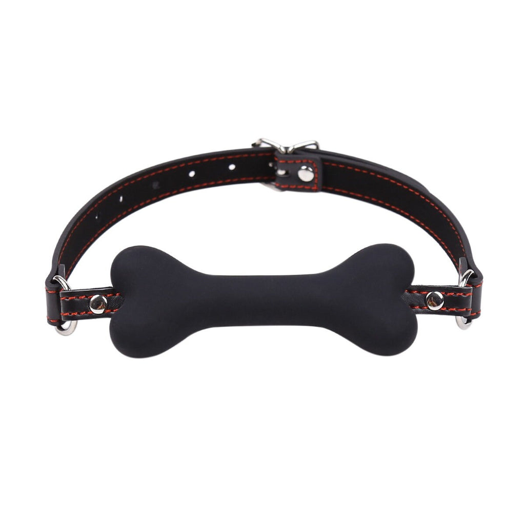 Bone Silicone Leather Gag ® DOMINA STORE