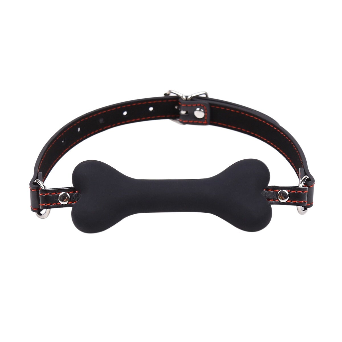 Bone Silicone Leather Gag ® DOMINA STORE