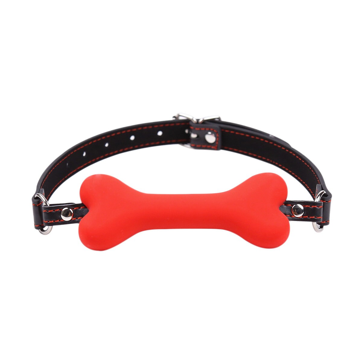 Bone Silicone Leather Gag ® DOMINA STORE