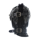Leather Bondage Hood for Slaves