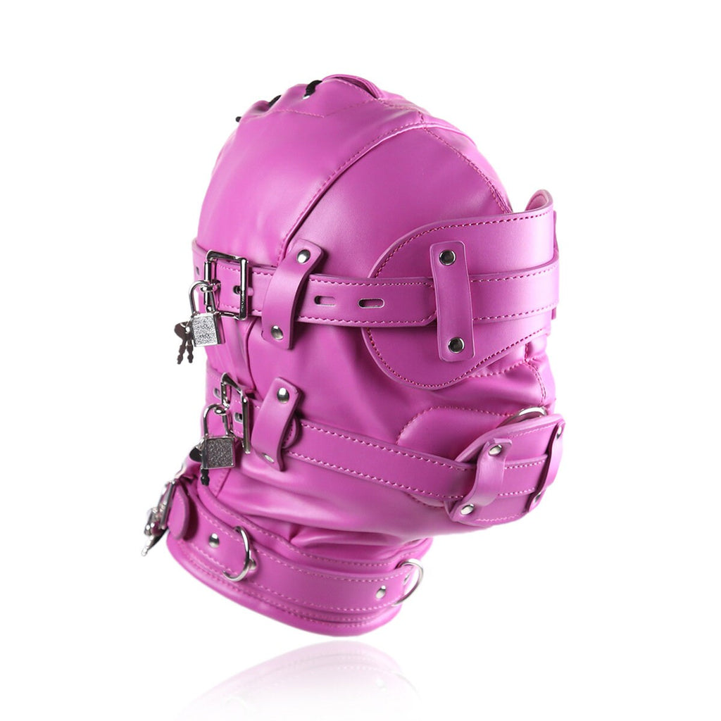 Ultrarestrictive Bdsm Leather Hood ® DOMINA STORE