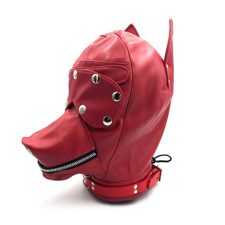 Leather Petplay Dog Hood ® DOMINA STORE
