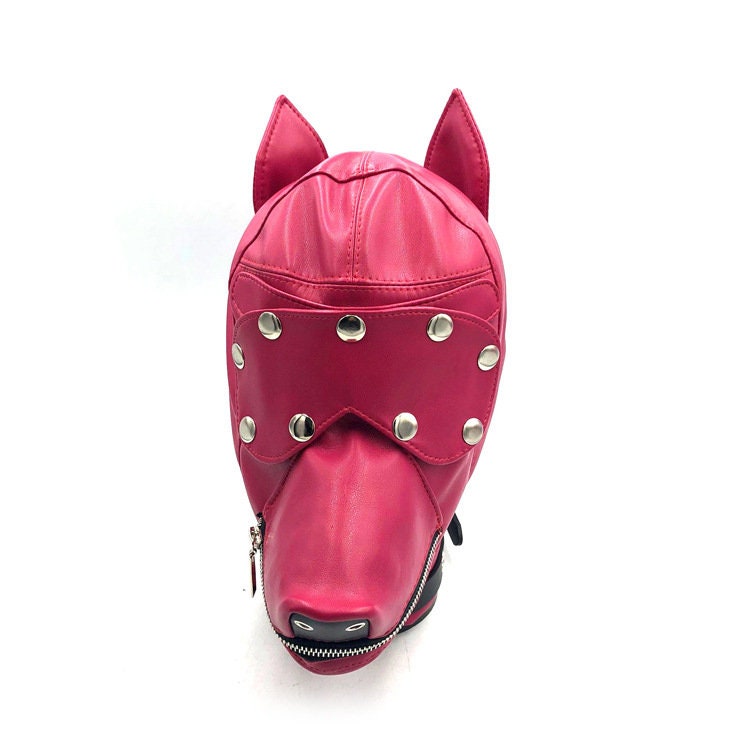 Leather Petplay Dog Hood ® DOMINA STORE