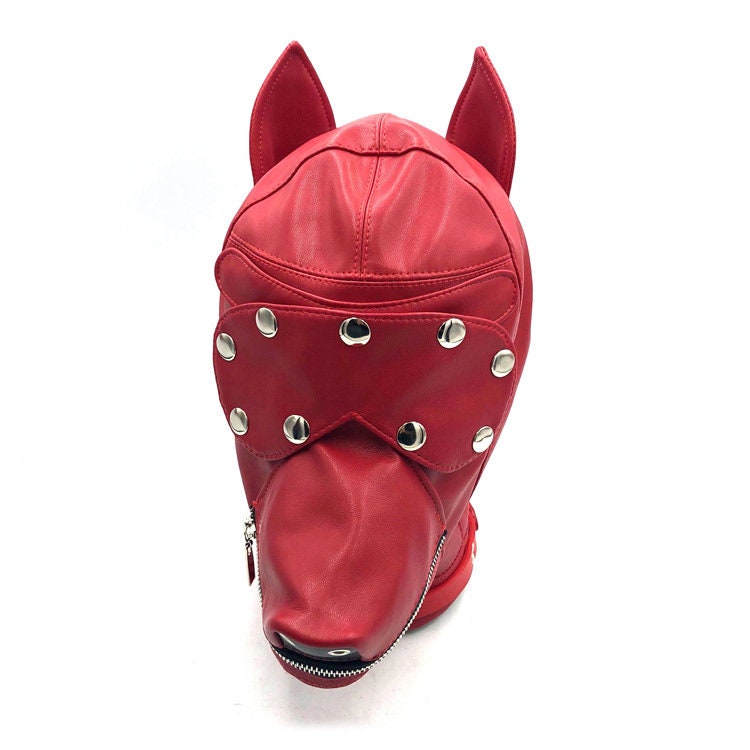 Leather Petplay Dog Hood ® DOMINA STORE