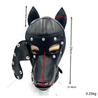 Leather Petplay Dog Hood ® DOMINA STORE