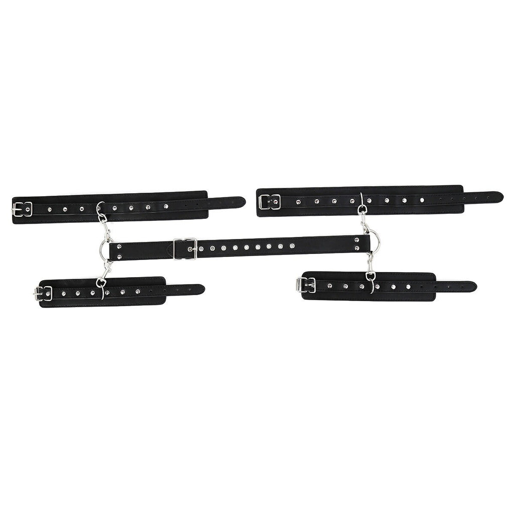 Leather Backward Leather Handcuffs ® DOMINA STORE