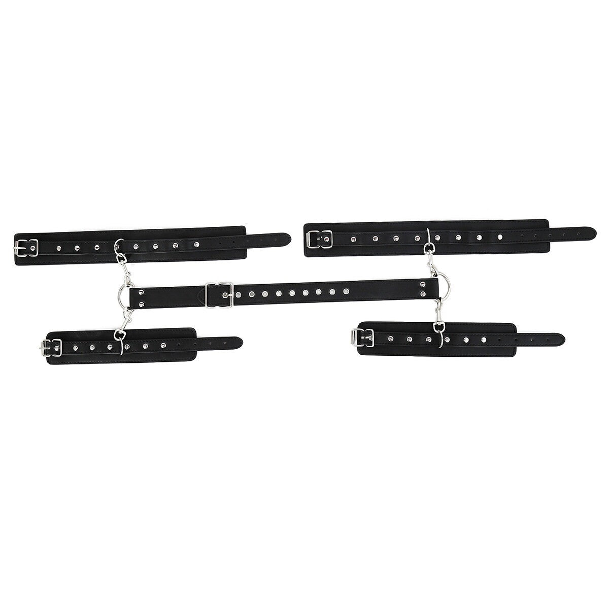 Leather Backward Leather Handcuffs ® DOMINA STORE