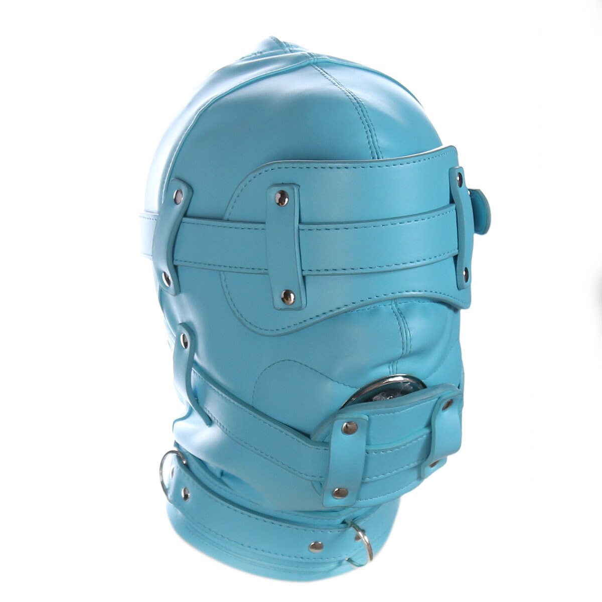 Ultrarestrictive Bdsm Leather Hood ® DOMINA STORE