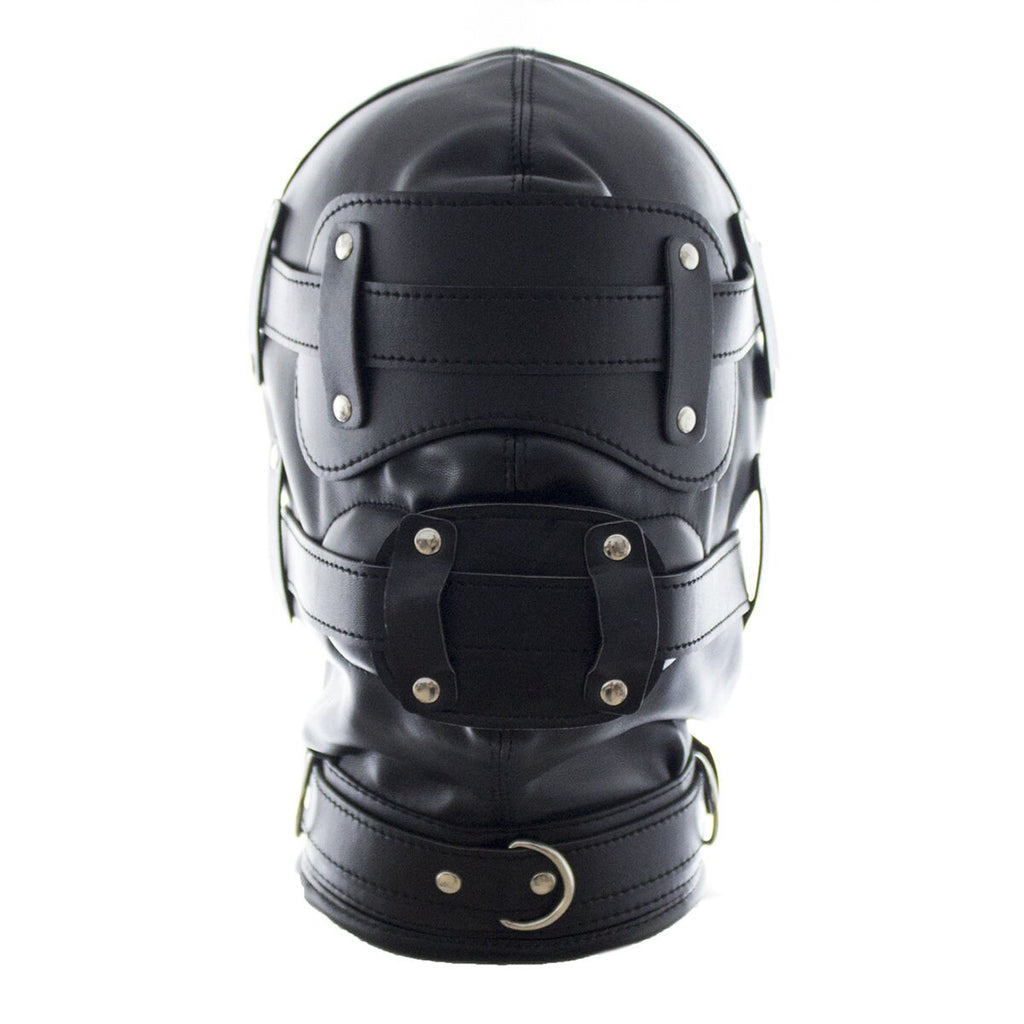 BDSM Leather Hood 