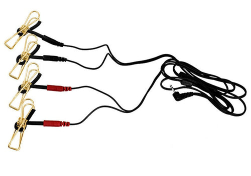 Golden Electric Shock Nipple Clamp | BDSM Bondage Toy